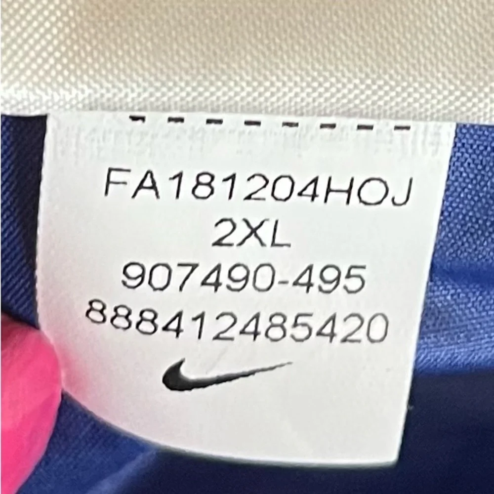 {NFL x Nike} New York Giants Lightweight Pullover Jacket in Blue - Men's XXL